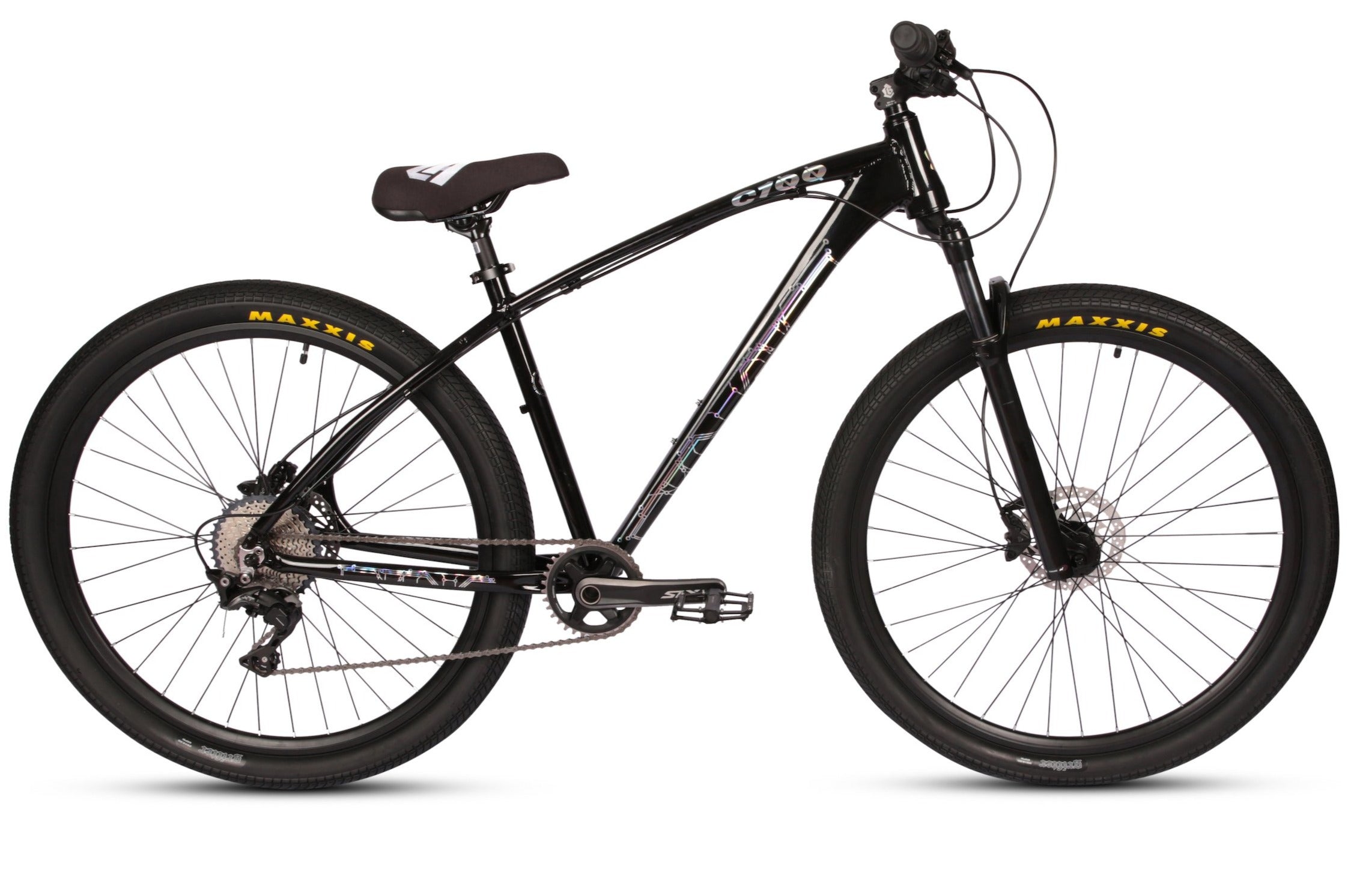 C100 PRO MTB BLACK/CHROME – Collective Bikes