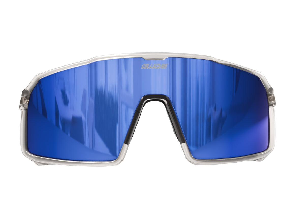 Collective Bikes Collective Epsilon Sunglasses - Clear/Blue