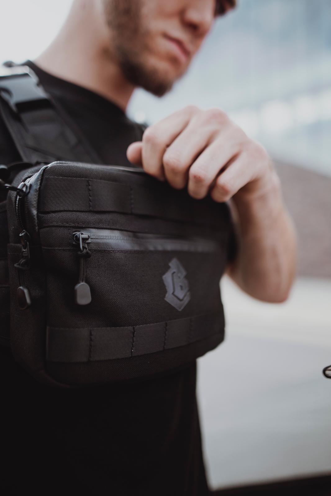 Collective Bikes black chest rig, product photograph 1