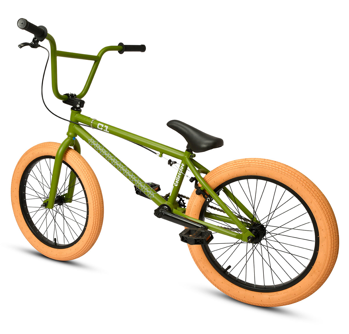 C1 BMX - GREEN by Collective Bikes, rear view