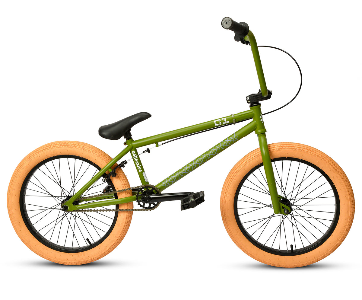 C1 BMX - GREEN by Collective Bikes, side view