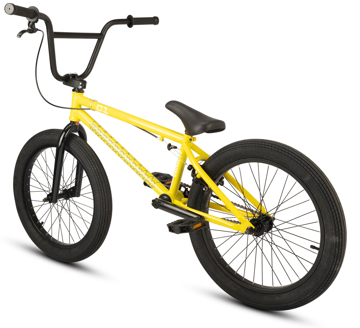 C1 BMX - YELLOW by Collective Bikes, rear view